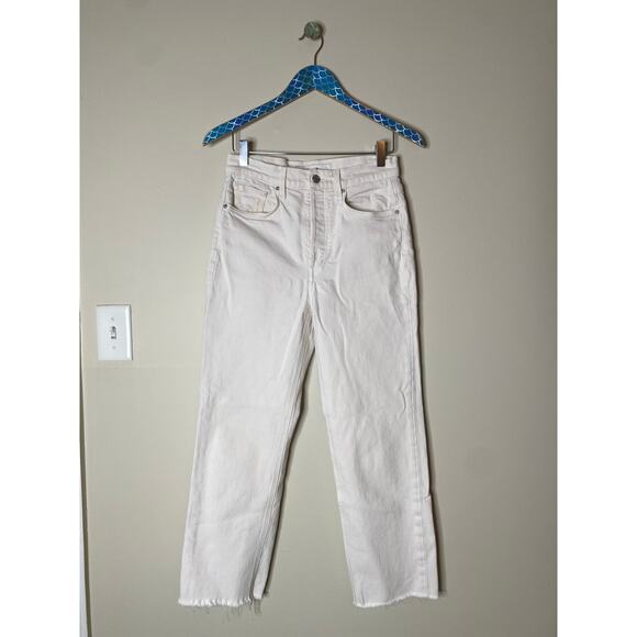 FRANK & EILEEN Monaghan Cream Italian Vintage Denim High Rise Straight Leg 27